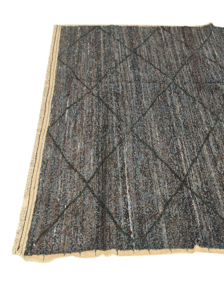 Detail image of  6' 2 x 9' 2  Hand Knotted Moroccan Wool Rug