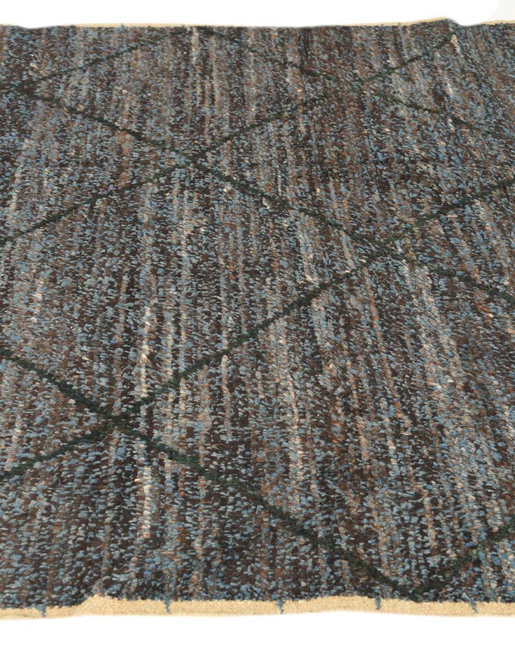 Detail image of  6' 2 x 9' 2  Hand Knotted Moroccan Wool Rug