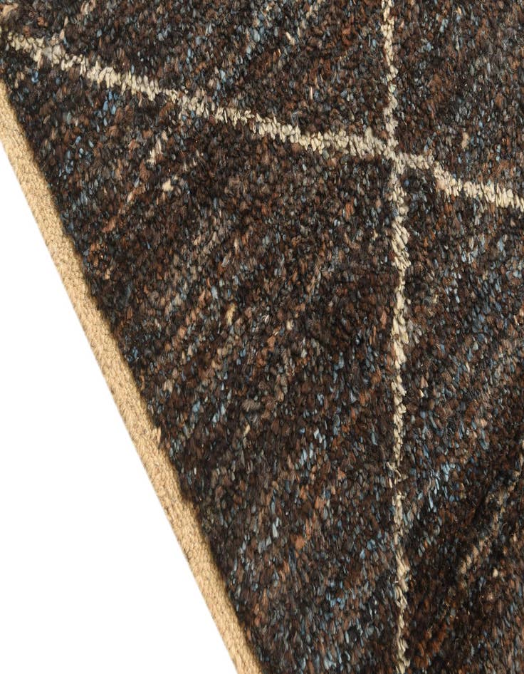 Detail image of  5' 3 x 8' 7  Hand Knotted Moroccan Wool Rug