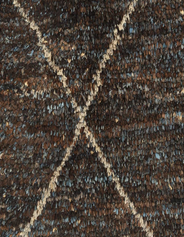 Detail image of  5' 3 x 8' 7  Hand Knotted Moroccan Wool Rug