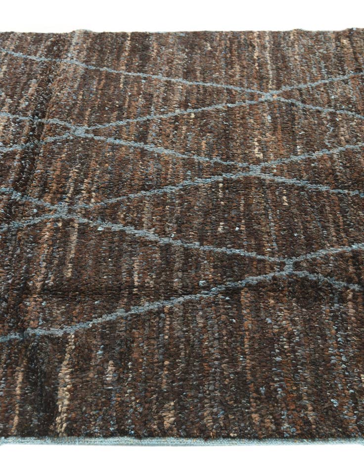 Detail image of  5' x 8'  Hand Knotted Moroccan Wool Rug