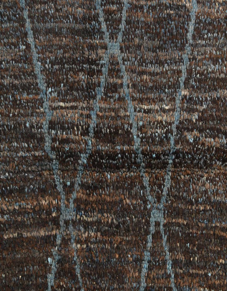 Detail image of  5' x 8'  Hand Knotted Moroccan Wool Rug
