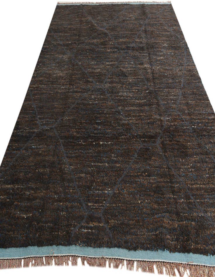 Detail image of  7' 9 x 10' 6  Hand Knotted Moroccan Wool Rug