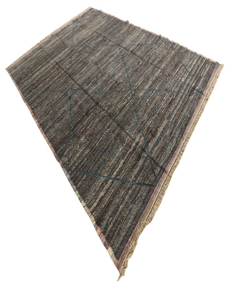 Detail image of  8' 9 x 12' 9  Hand Knotted Moroccan Wool Rug