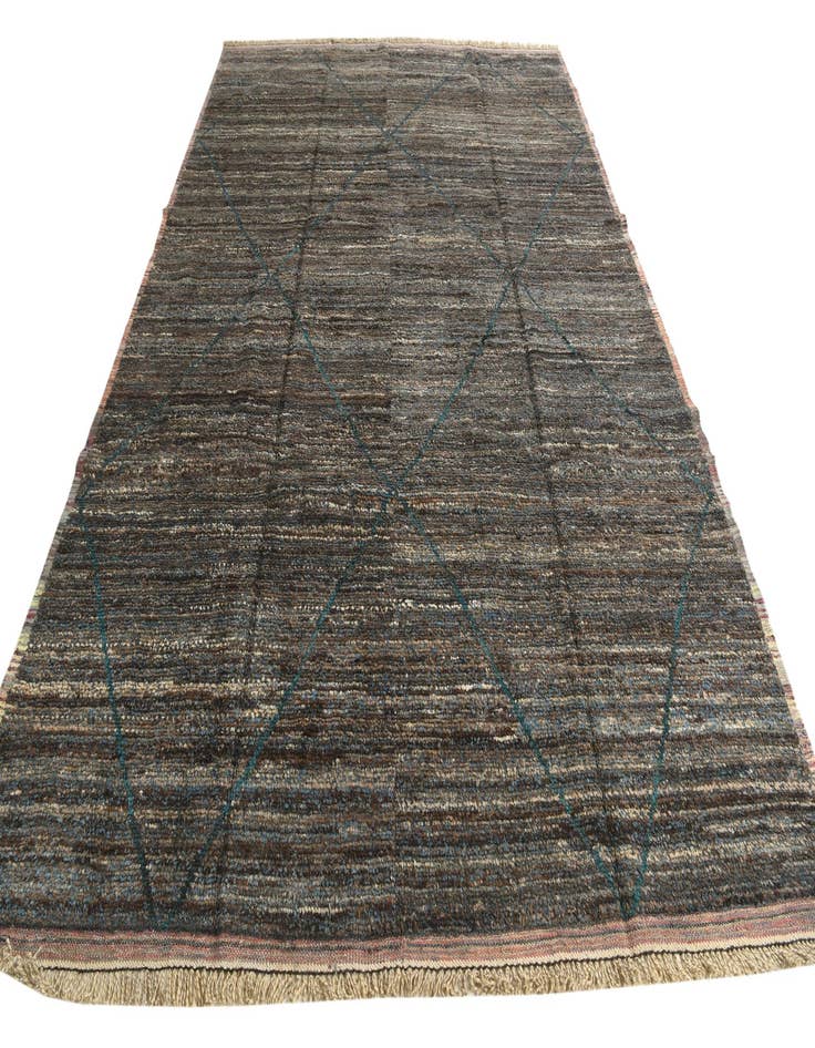 Detail image of  8' 9 x 12' 9  Hand Knotted Moroccan Wool Rug