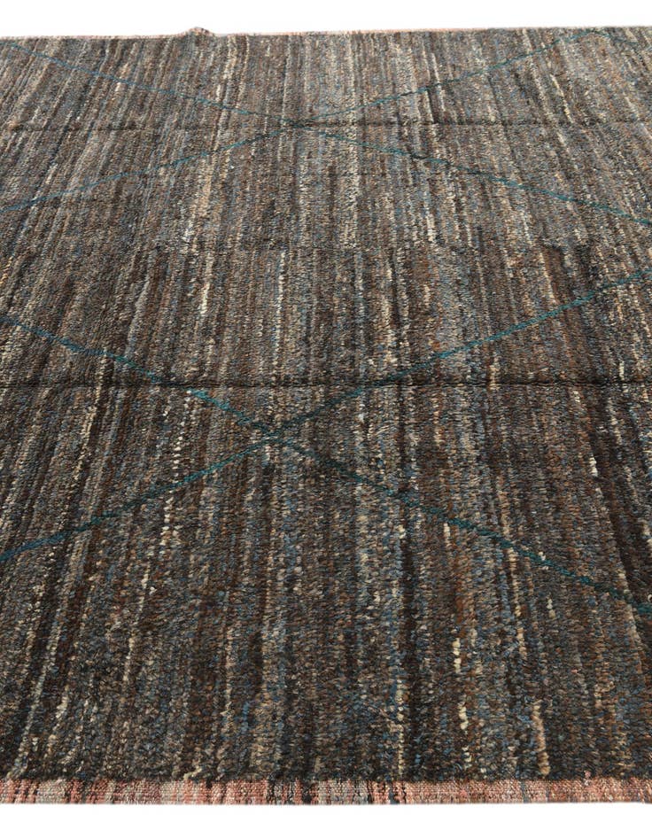 Detail image of  8' 9 x 12' 9  Hand Knotted Moroccan Wool Rug