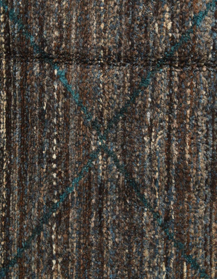 Detail image of  8' 9 x 12' 9  Hand Knotted Moroccan Wool Rug