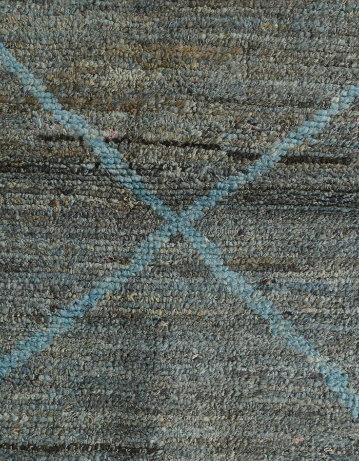 Detail image of  9' 3 x 12' 3  Hand Knotted Moroccan Wool Rug