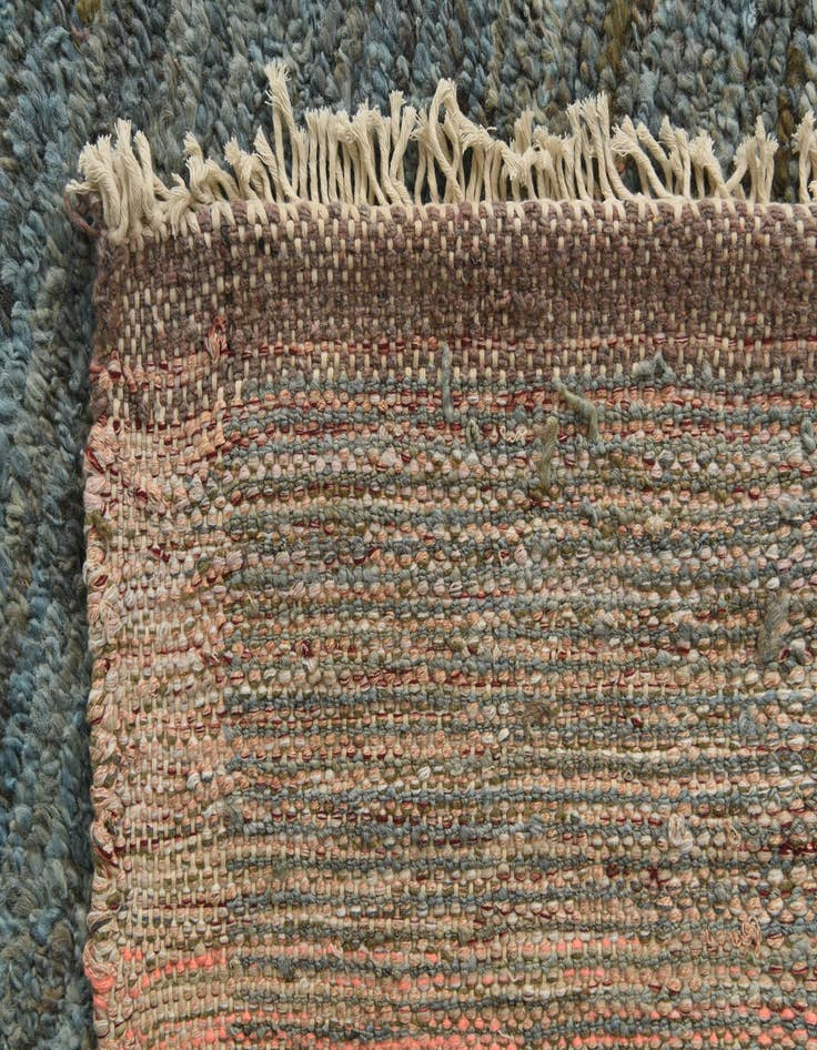 Detail image of  9' 3 x 12' 3  Hand Knotted Moroccan Wool Rug