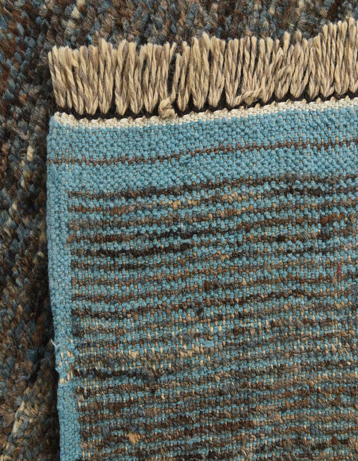 Detail image of  6' x 9' 5  Hand Knotted Moroccan Wool Rug