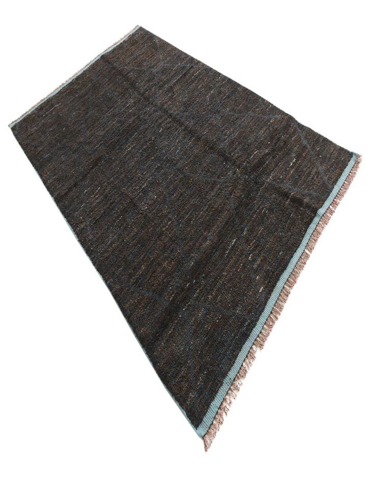 Detail image of  6' 1 x 9' 7  Hand Knotted Moroccan Wool Rug