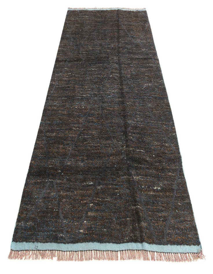 Detail image of  6' 1 x 9' 7  Hand Knotted Moroccan Wool Rug