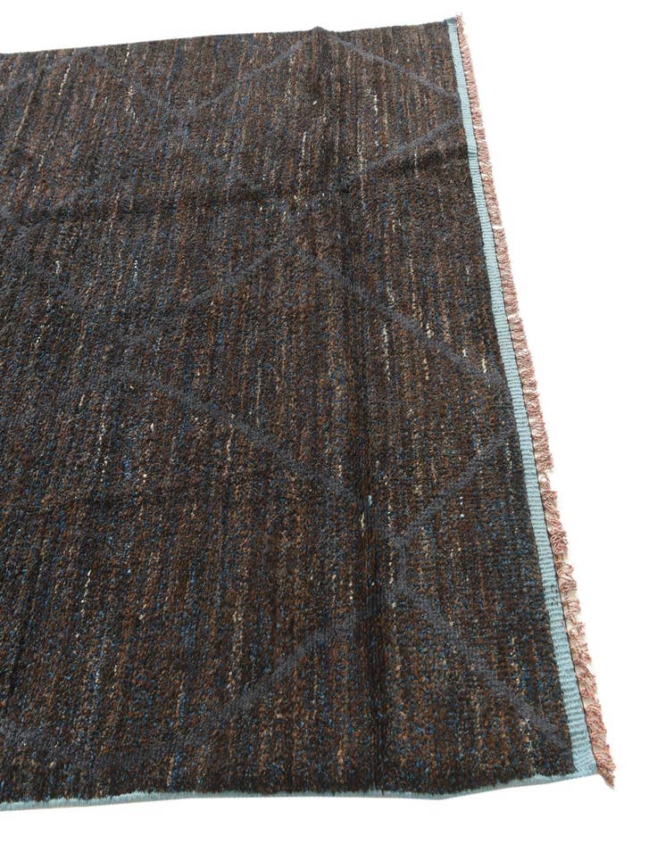 Detail image of  6' 1 x 9' 7  Hand Knotted Moroccan Wool Rug