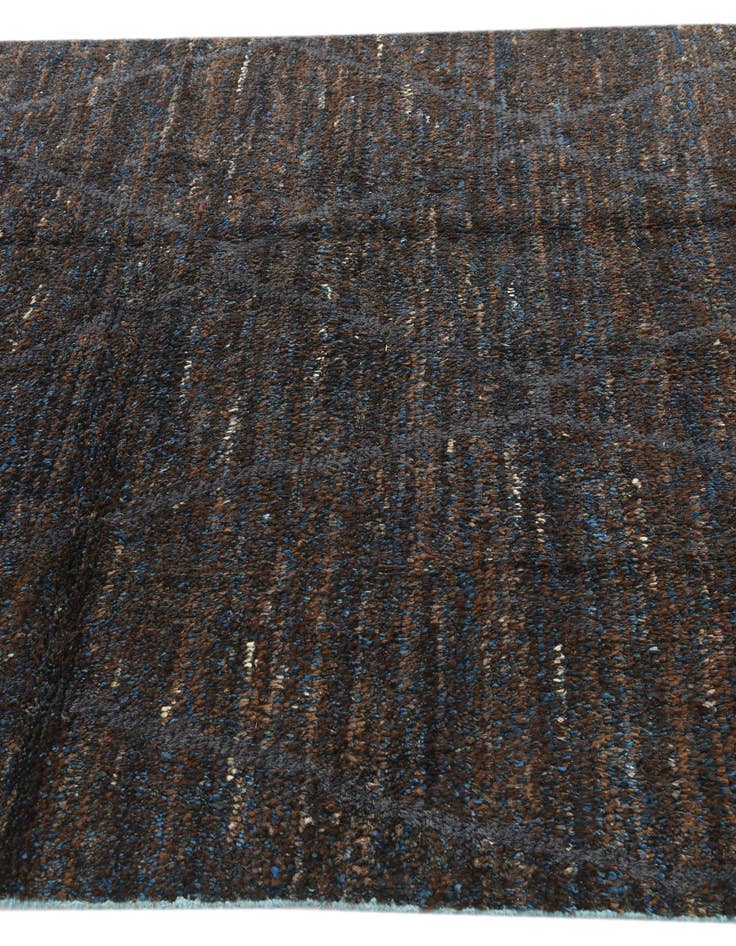 Detail image of  6' 1 x 9' 7  Hand Knotted Moroccan Wool Rug