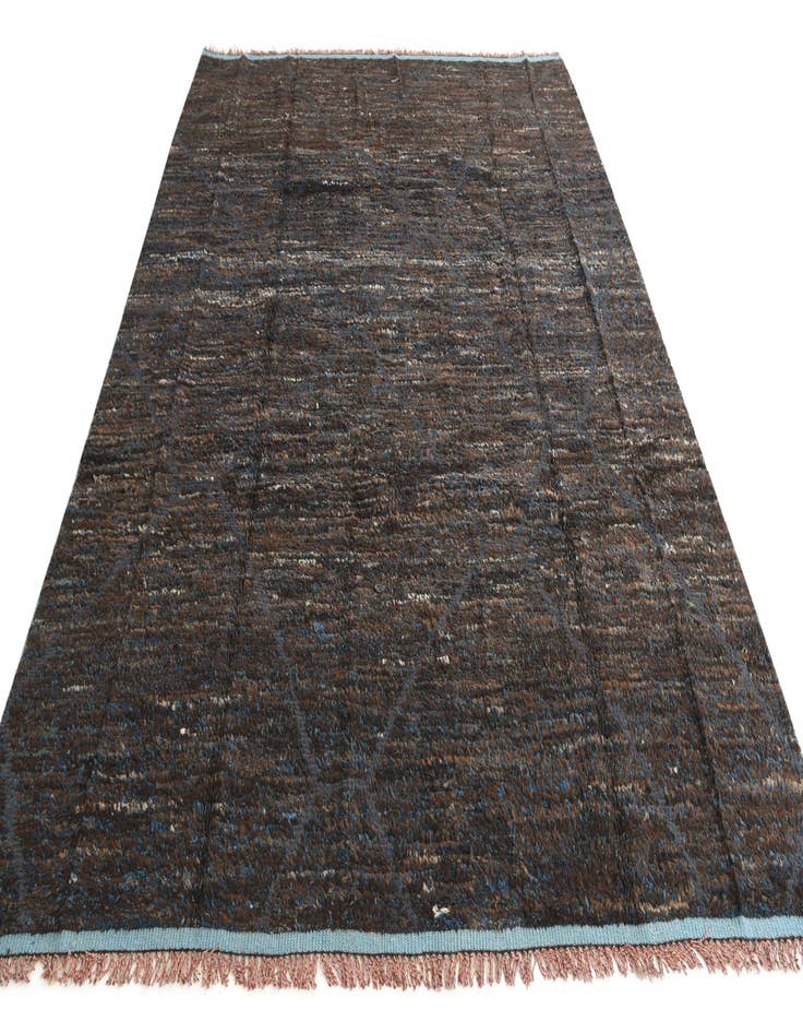 Detail image of  8' x 10' 8  Hand Knotted Moroccan Wool Rug