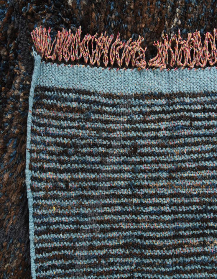 Detail image of  8' x 10' 8  Hand Knotted Moroccan Wool Rug