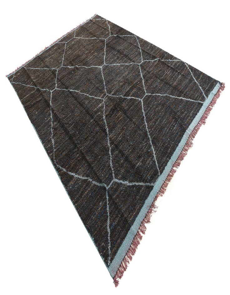 Detail image of  8' x 10' 9  Hand Knotted Moroccan Wool Rug