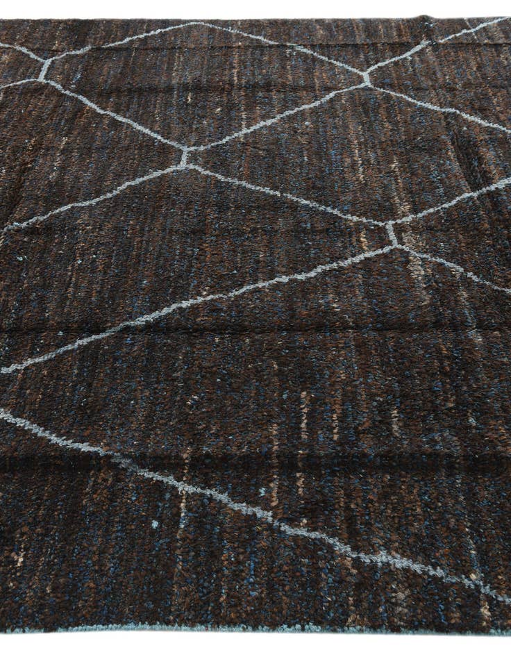 Detail image of  8' x 10' 9  Hand Knotted Moroccan Wool Rug