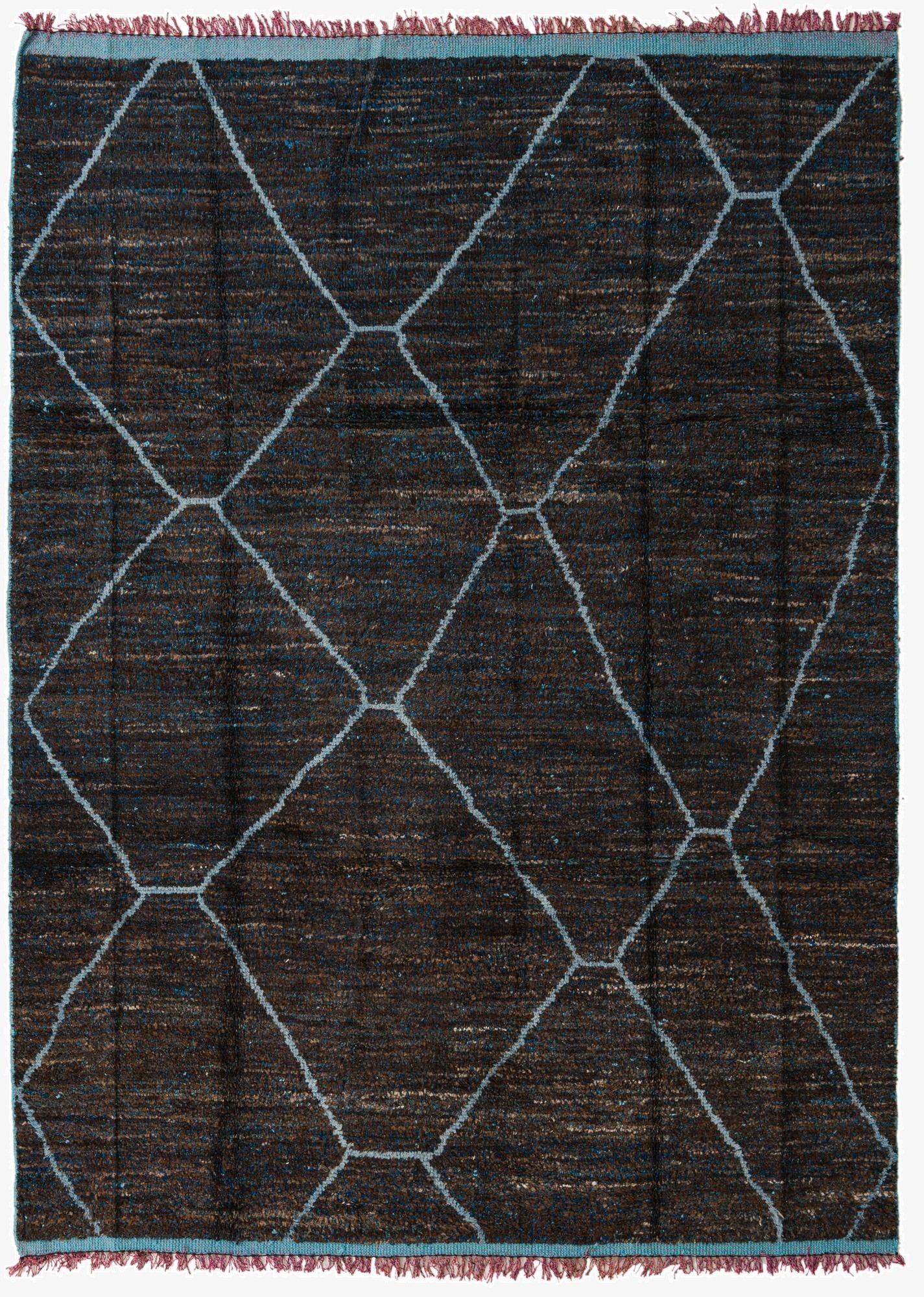  8' x 10' 9  Hand Knotted Moroccan Wool Rug