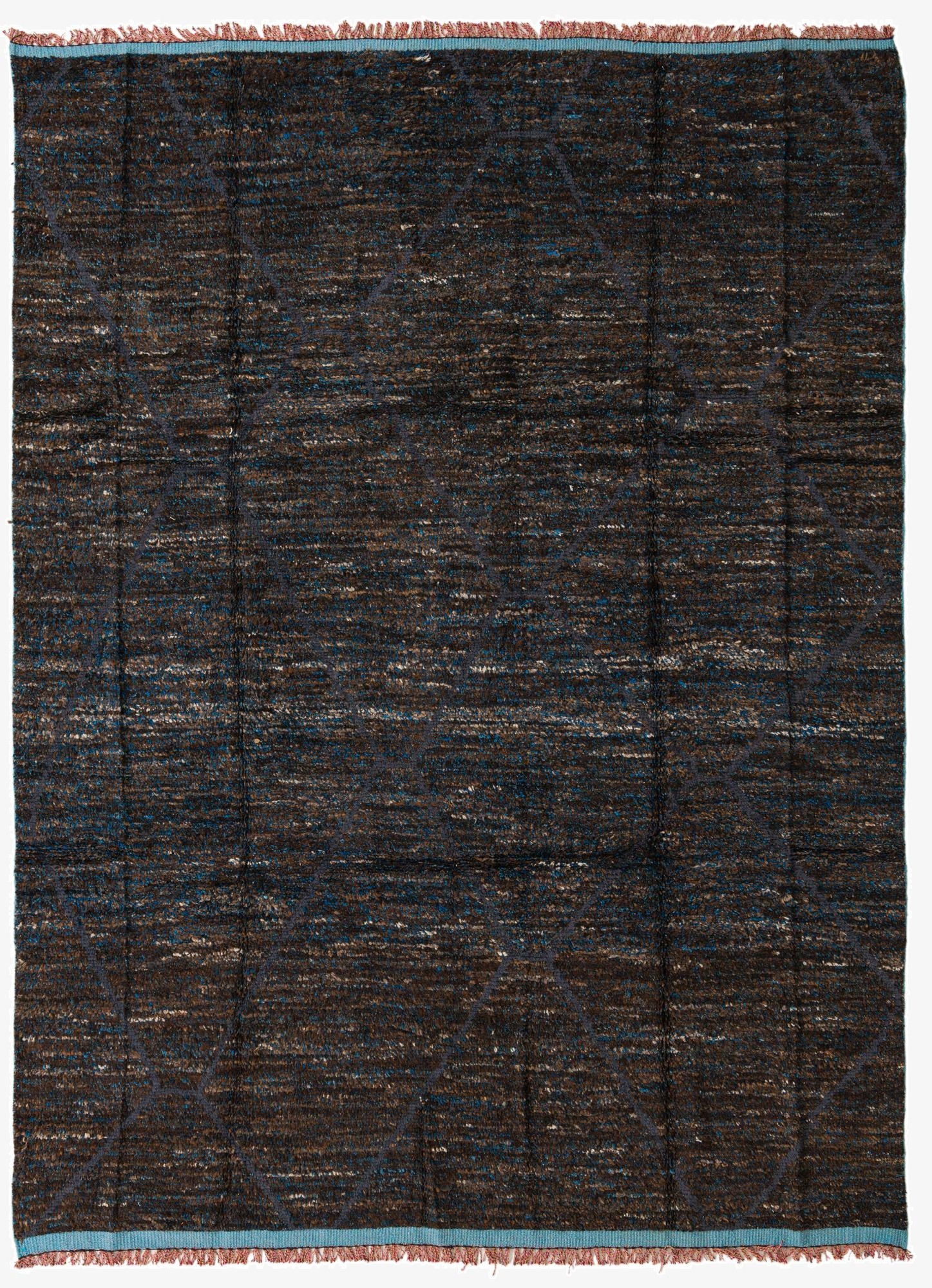 8' x 10' 8  Hand Knotted Moroccan Wool Rug