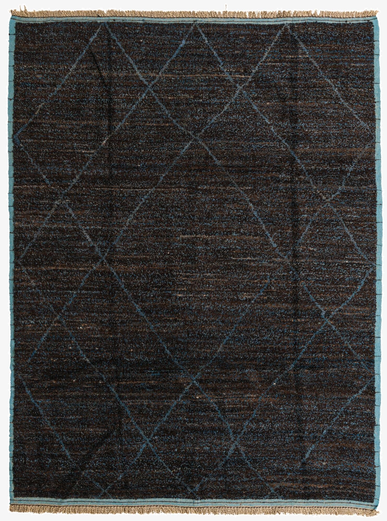  8' x 10' 8  Hand Knotted Moroccan Wool Rug
