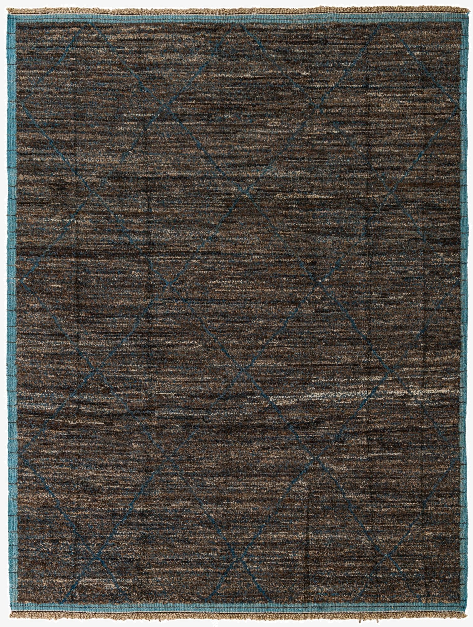  7' 10 x 10' 4  Hand Knotted Moroccan Wool Rug