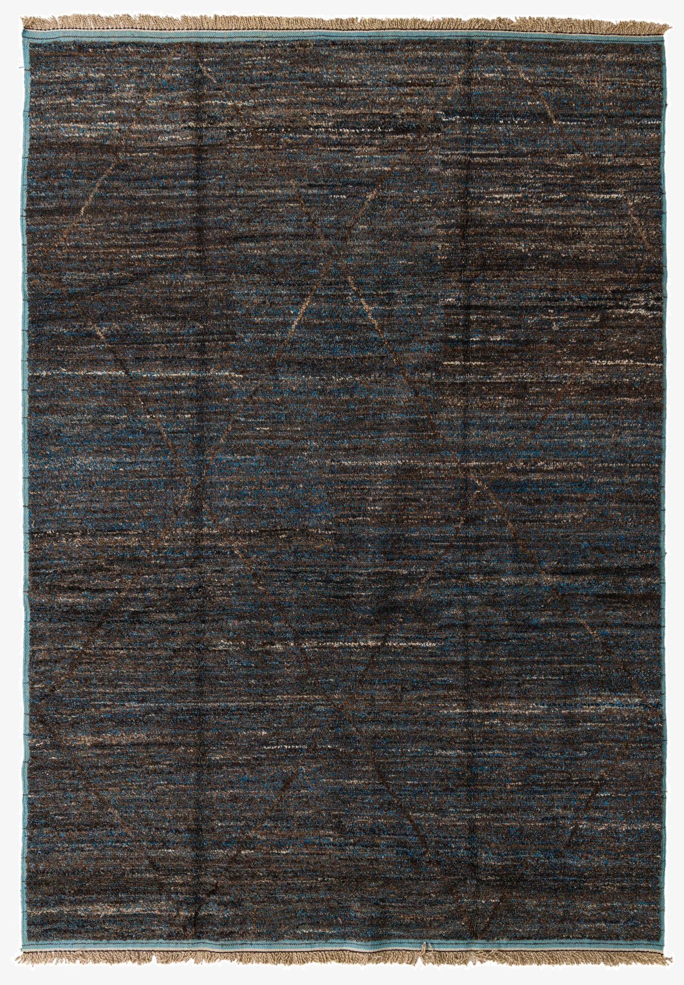  8' 9 x 12' 8  Hand Knotted Moroccan Wool Rug