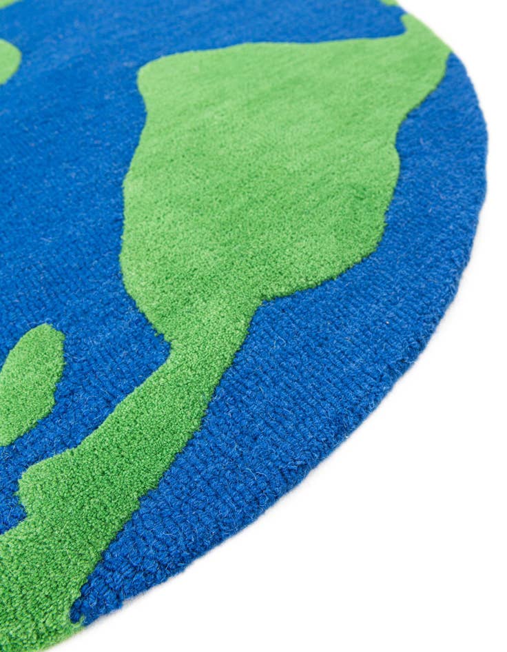 Detail image of  4' 1 x 4' 1 Playtime Kids Wool Freeform Rug