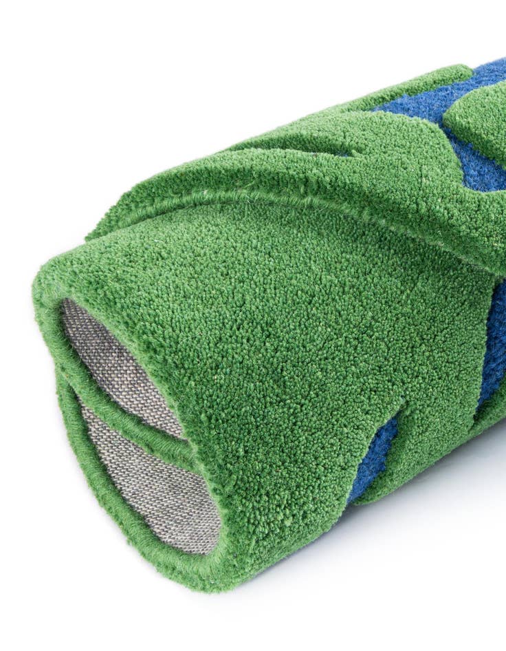 Detail image of  4' 1 x 4' 1 Playtime Kids Wool Freeform Rug