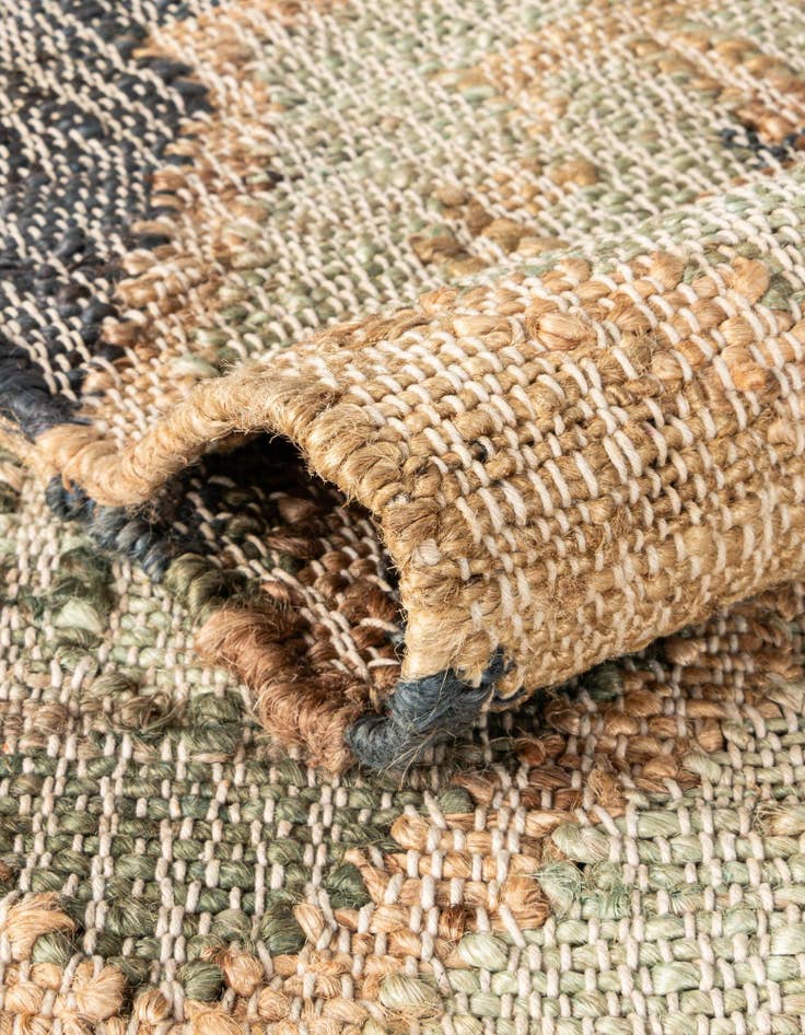 Detail image of  4' 1 x 6' 1  Hand Woven Kala Handwoven Jute Rug