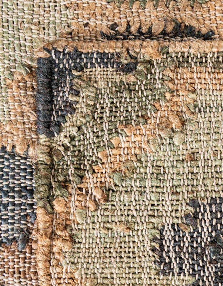 Detail image of  4' 1 x 6' 1  Hand Woven Kala Handwoven Jute Rug