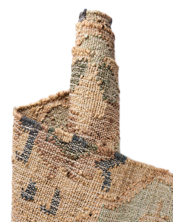 Detail image of  4' 1 x 6' 1  Hand Woven Kala Handwoven Jute Rug