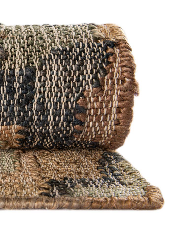 Detail image of  4' 1 x 6' 1  Hand Woven Kala Handwoven Jute Rug
