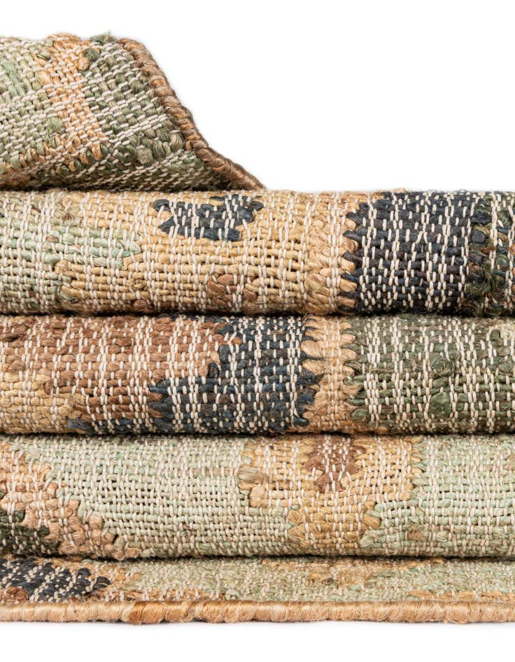 Detail image of  4' 1 x 6' 1  Hand Woven Kala Handwoven Jute Rug