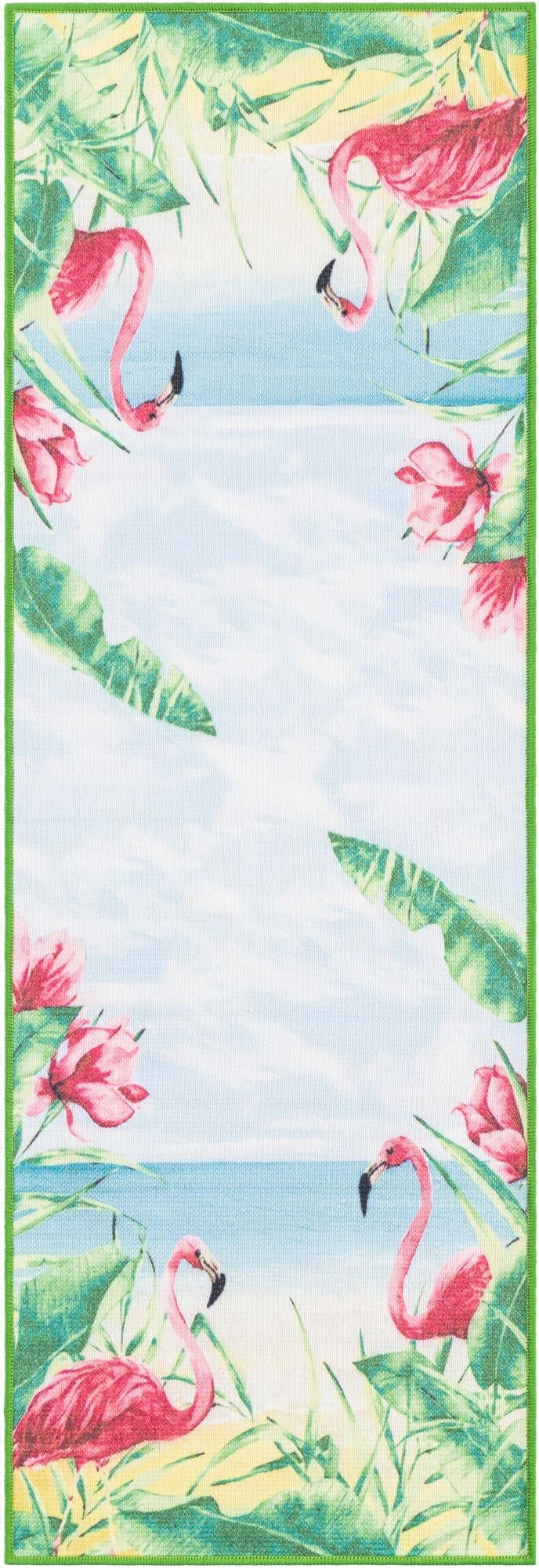  2' x 6' 1  Washable Jill Zarin Caribbean Indoor / Outdoor Runner Rug