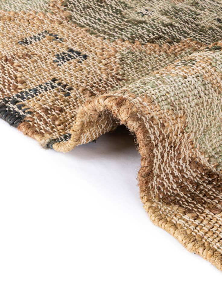 Detail image of  2' x 6' 1  Hand Woven Kala Handwoven Jute Runner Rug