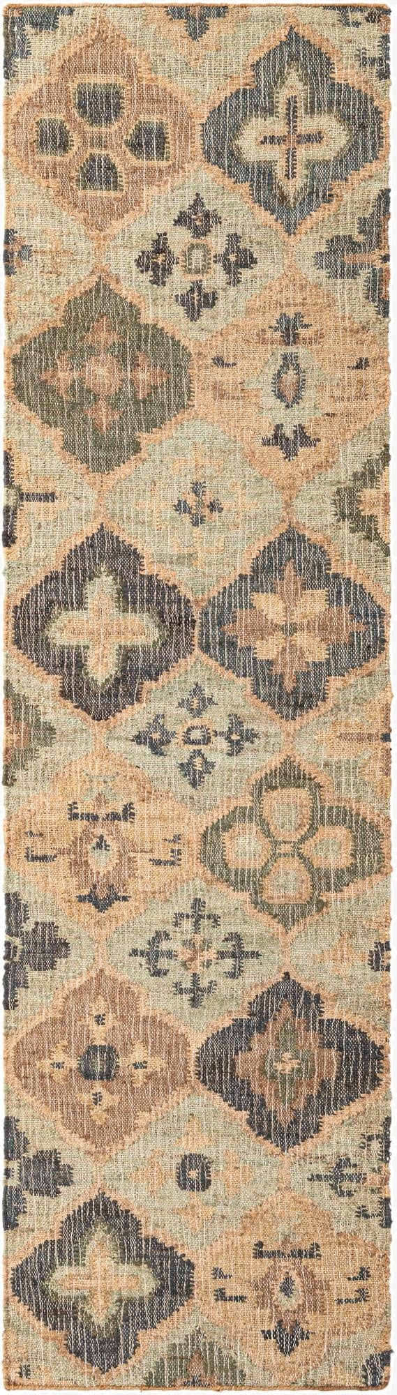  2' 7 x 10'  Hand Woven Kala Handwoven Jute Runner Rug