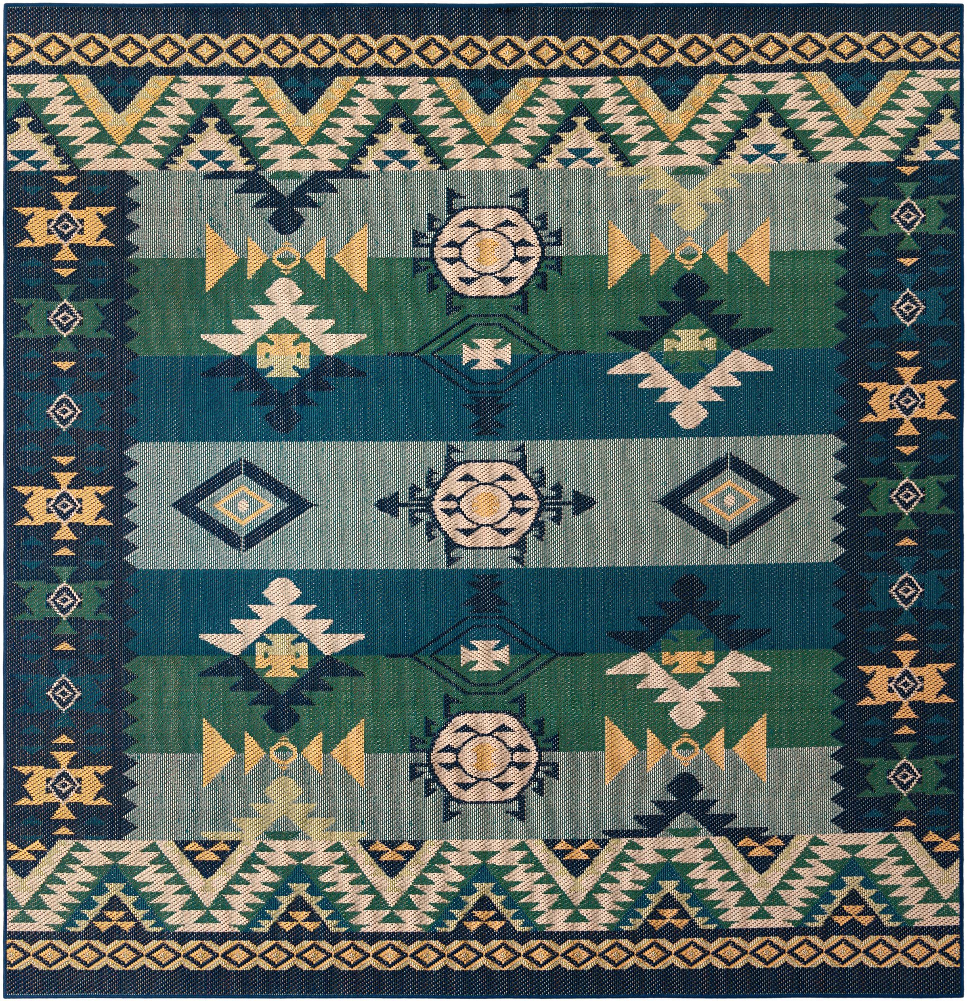 Rug Blue and Green Swatch link