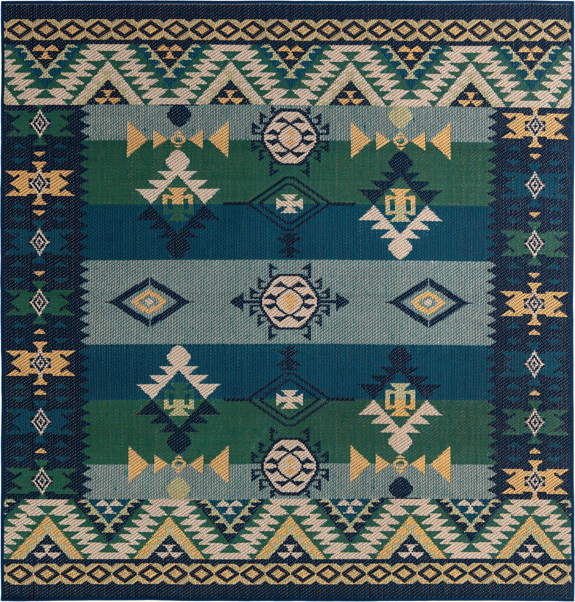 Rug Blue and Green Swatch link