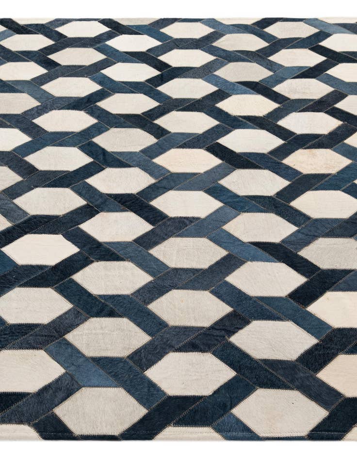 Detail image of  5' x 7' 11 Cowhide - Patchwork Rug