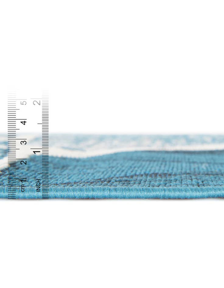 Detail image of  4' 1 x 6' 1  Washable Modern Indoor / Outdoor Rug