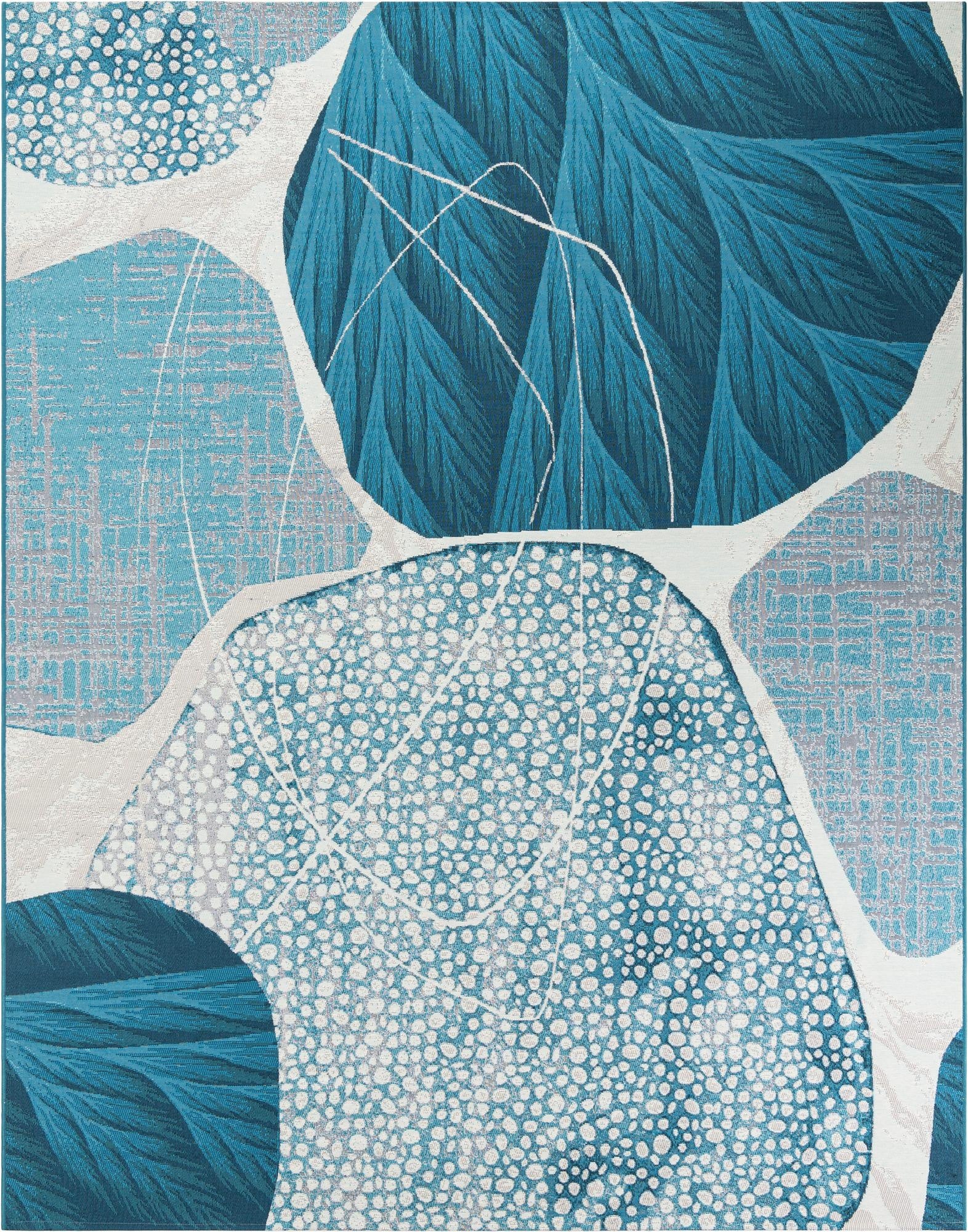  7' 10 x 10'  Washable Modern Indoor / Outdoor Rug