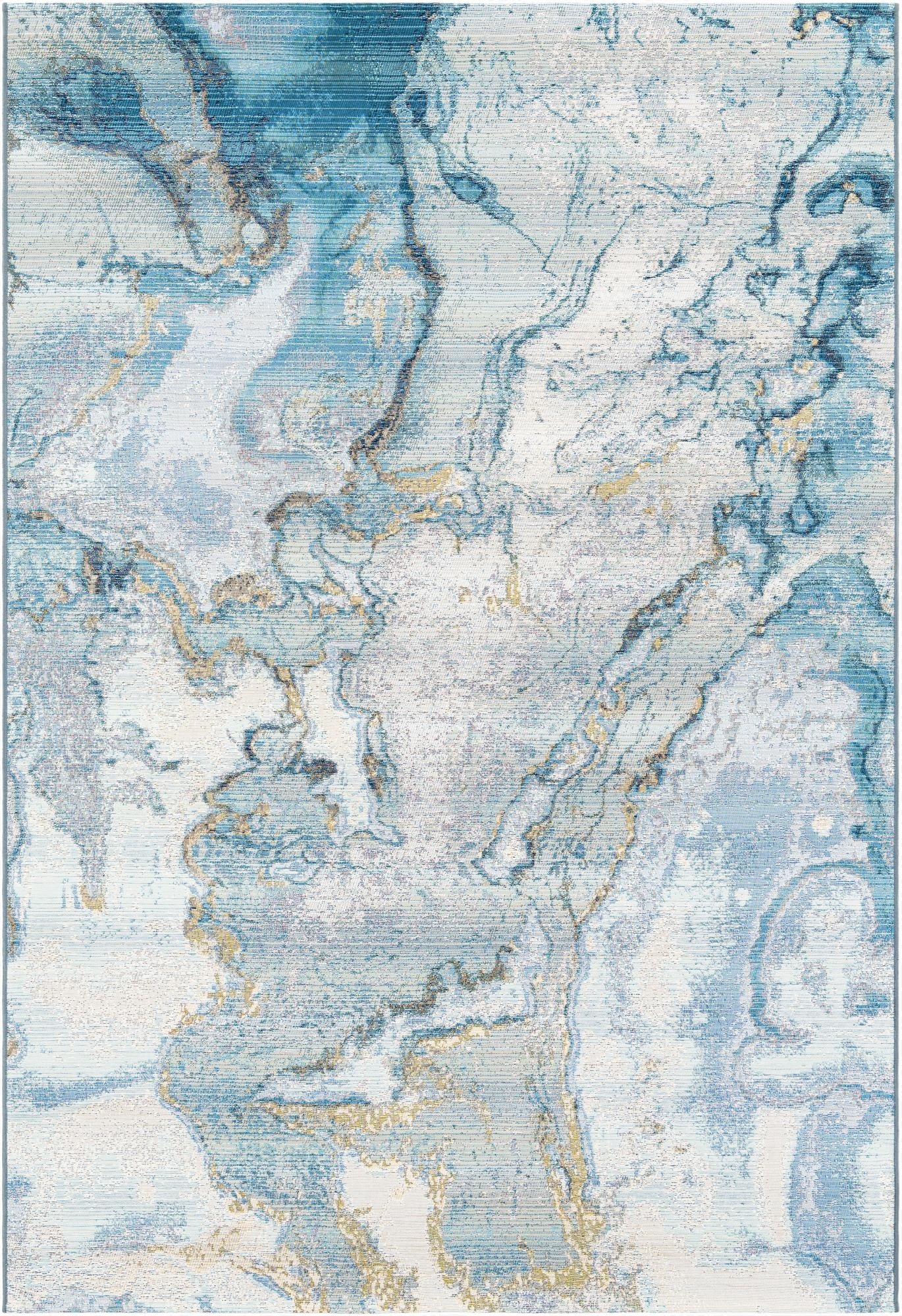  6' x 9'  Washable Modern Indoor / Outdoor Rug