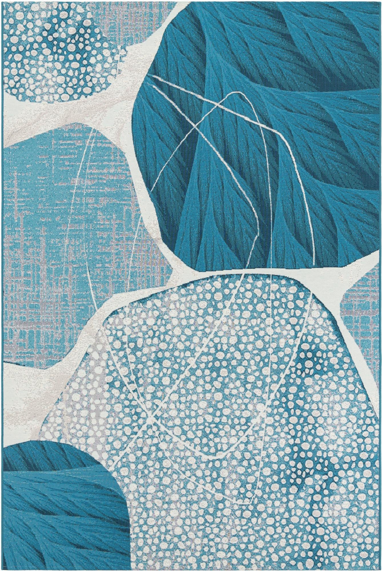  6' 1 x 9'  Washable Modern Indoor / Outdoor Rug