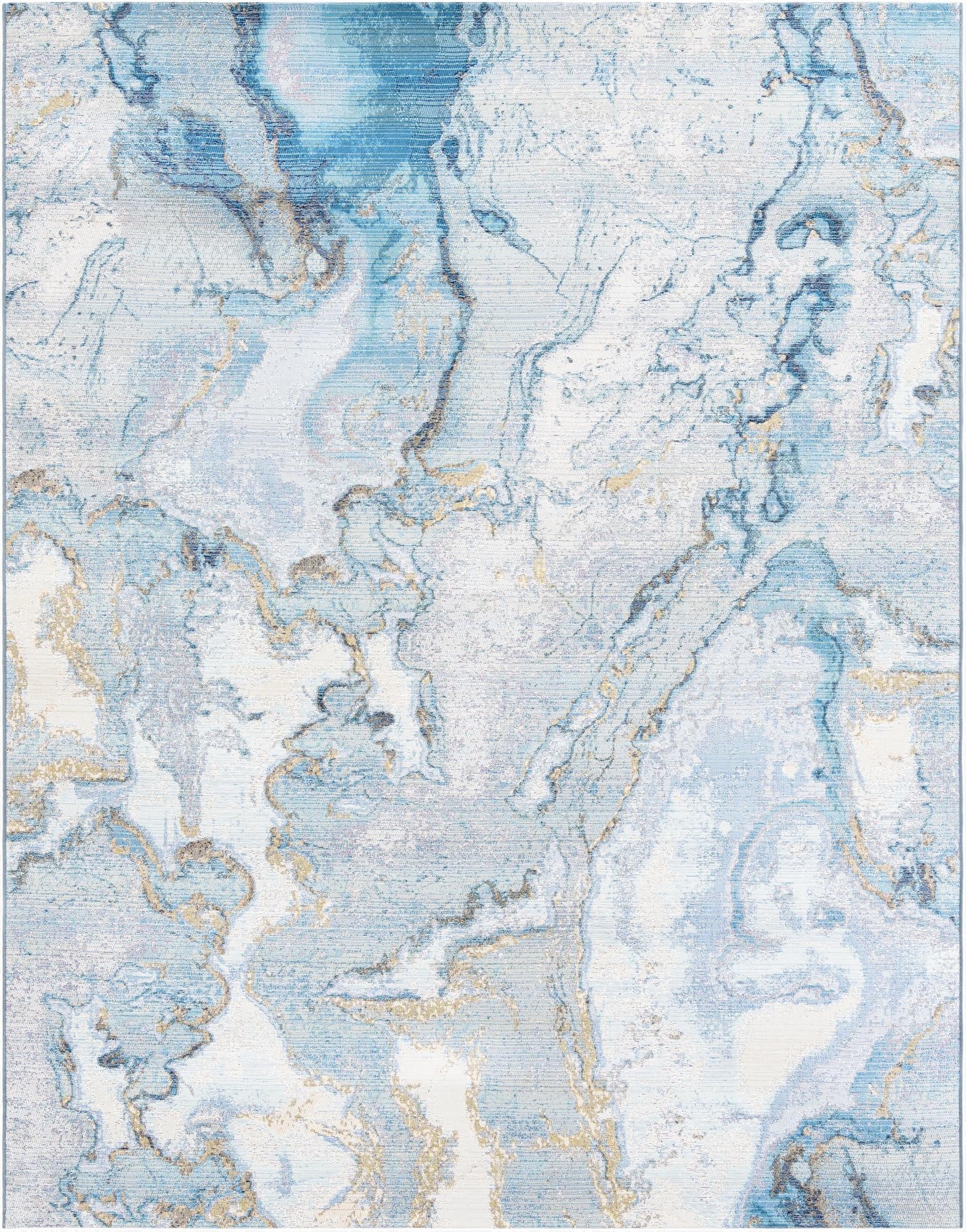  7' 10 x 10'  Washable Modern Indoor / Outdoor Rug