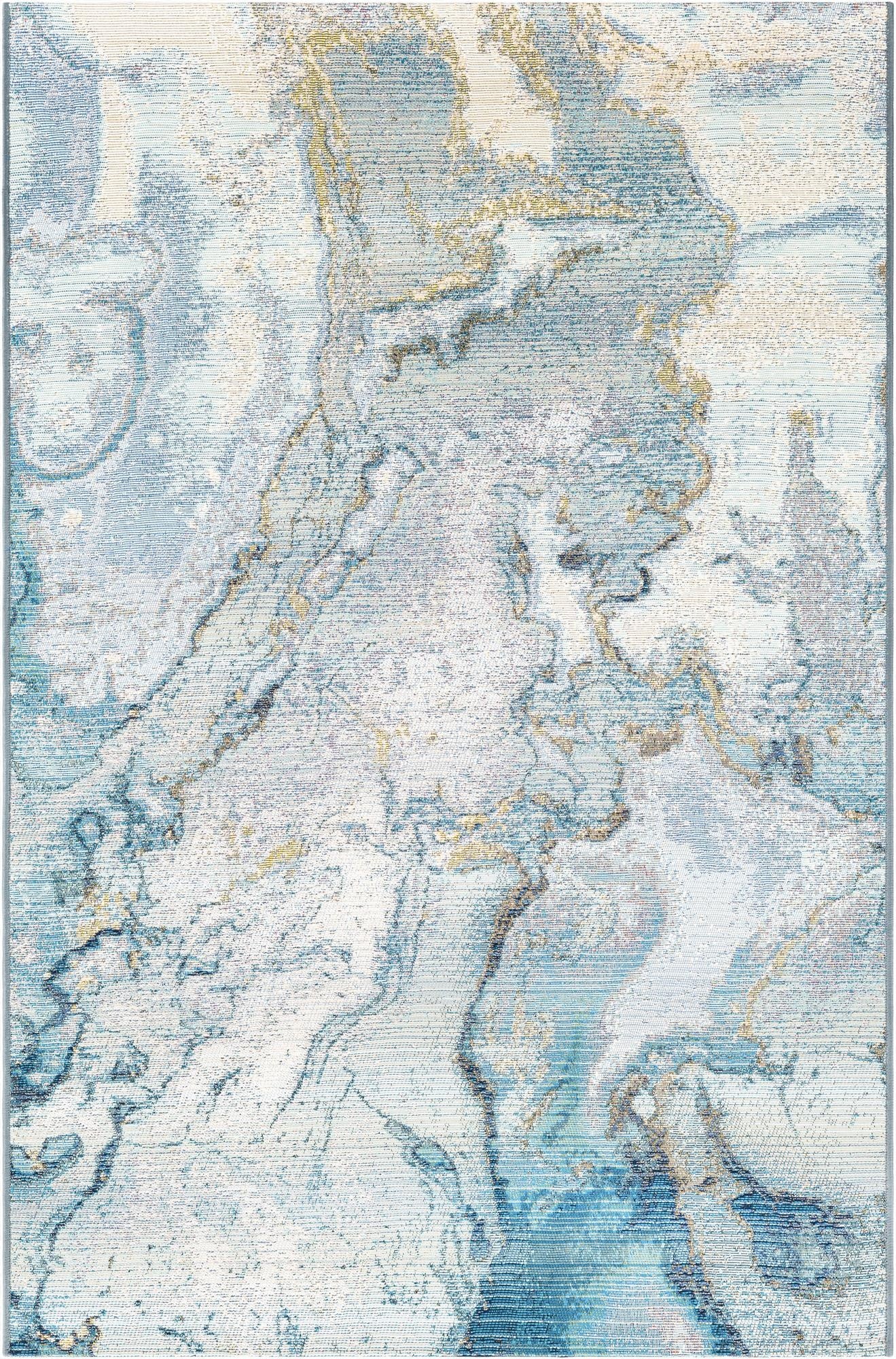  4' x 6'  Washable Modern Indoor / Outdoor Rug