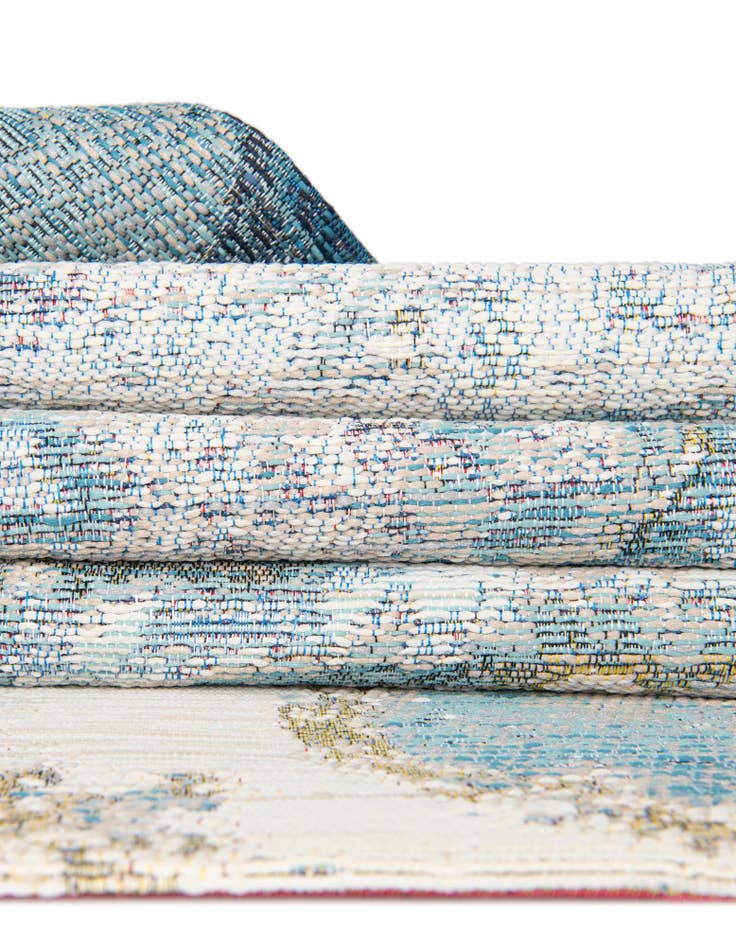 Detail image of  7' 10 x 7' 10  Washable Modern Indoor / Outdoor Round Rug