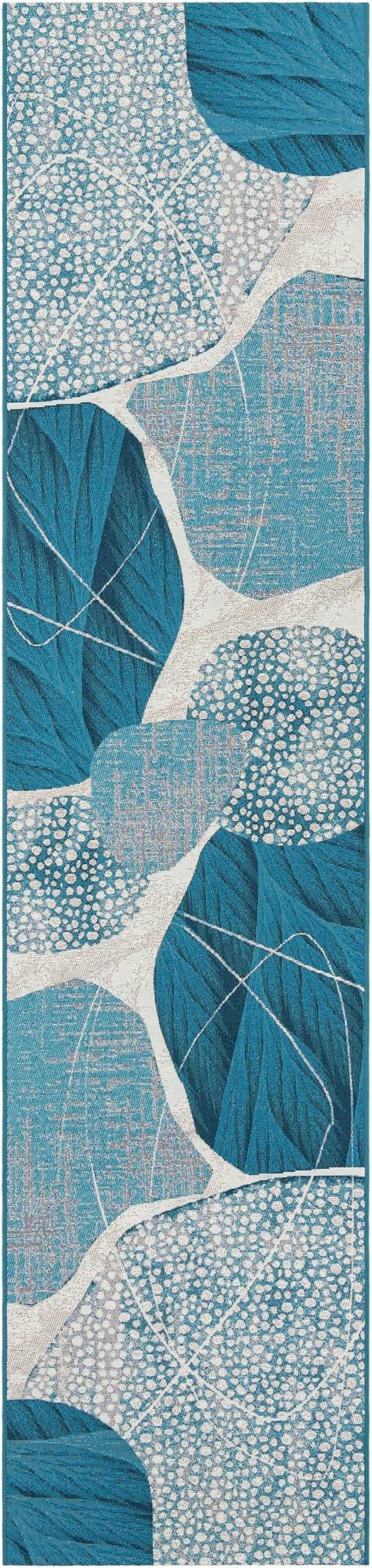  2' 7 x 12'  Washable Modern Indoor / Outdoor Runner Rug