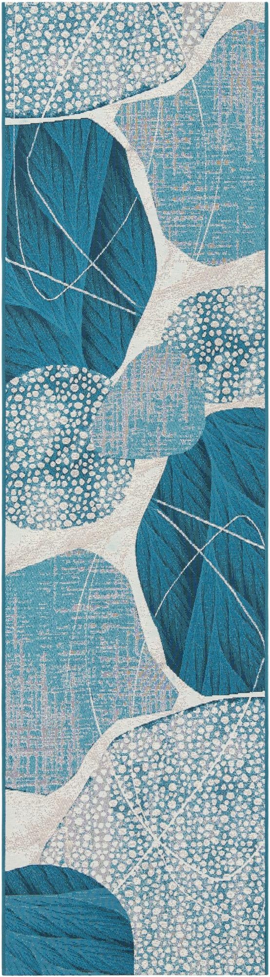  2' 7 x 10'  Washable Modern Indoor / Outdoor Runner Rug