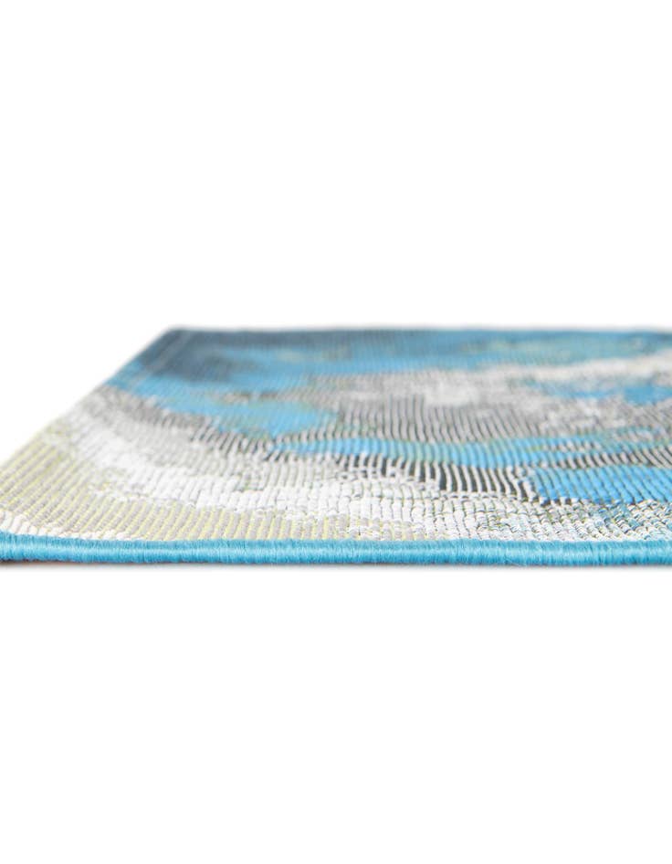 Detail image of  7' 10 x 7' 10  Washable Modern Indoor / Outdoor Square Rug